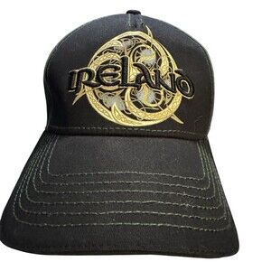 Ireland Celtic Hat Baseball Cap Spiral Navy Irish Raised Traditional CraftWear